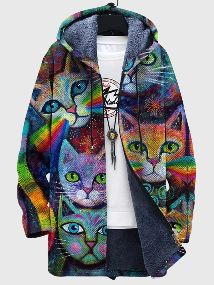 Zelina | Veste avec Imprimé Artistique