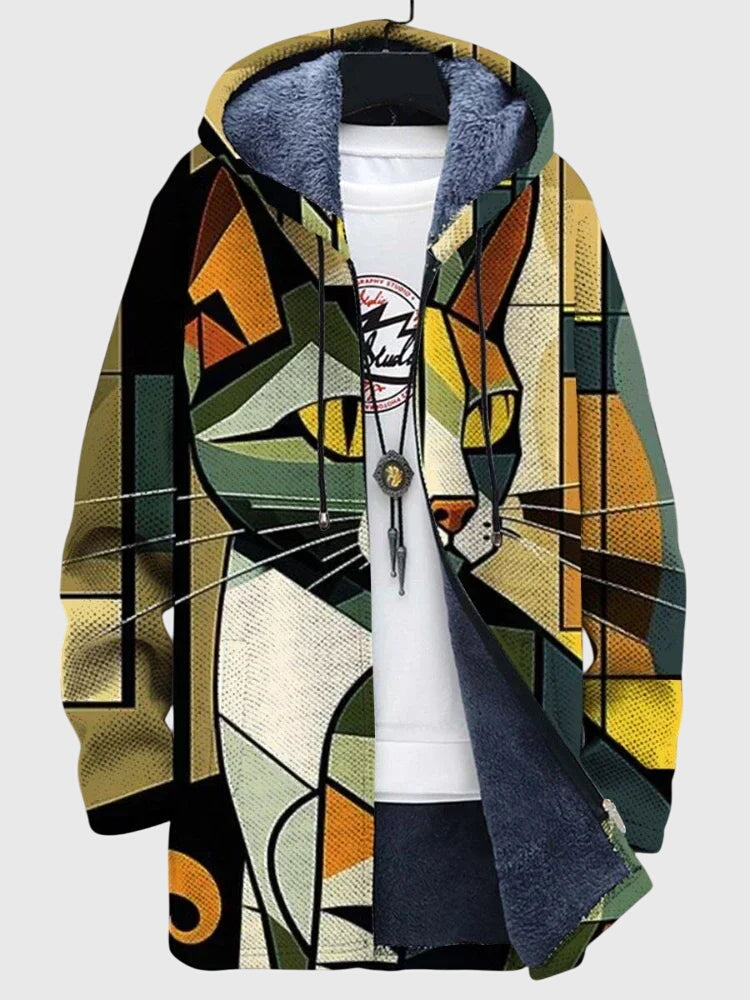 Zelina | Veste avec Imprimé Artistique