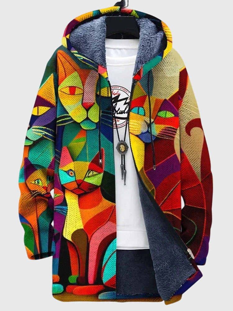 Zelina | Veste avec Imprimé Artistique