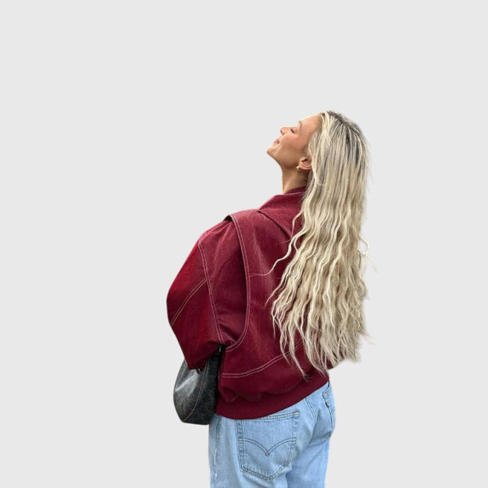 Sienna | Veste en Cuir Oversized