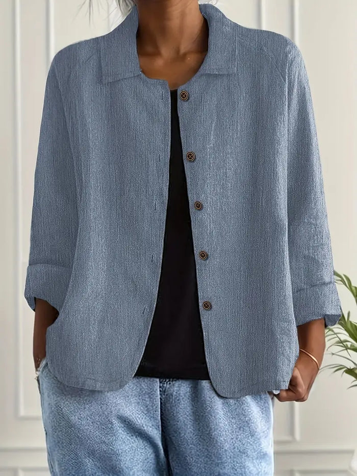 Brume Rosée — Veste boutonnée légère