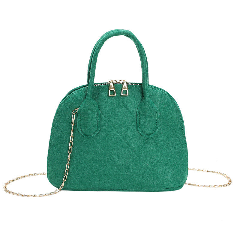 AMÉLISE SAC CHAÎNE EN FEUTRE