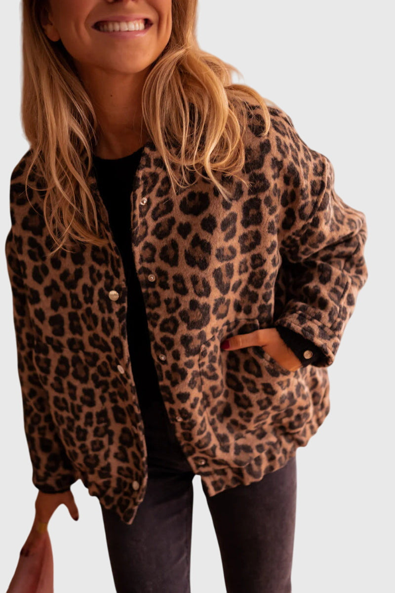Clara | Veste Stylée Imprimé Léopard