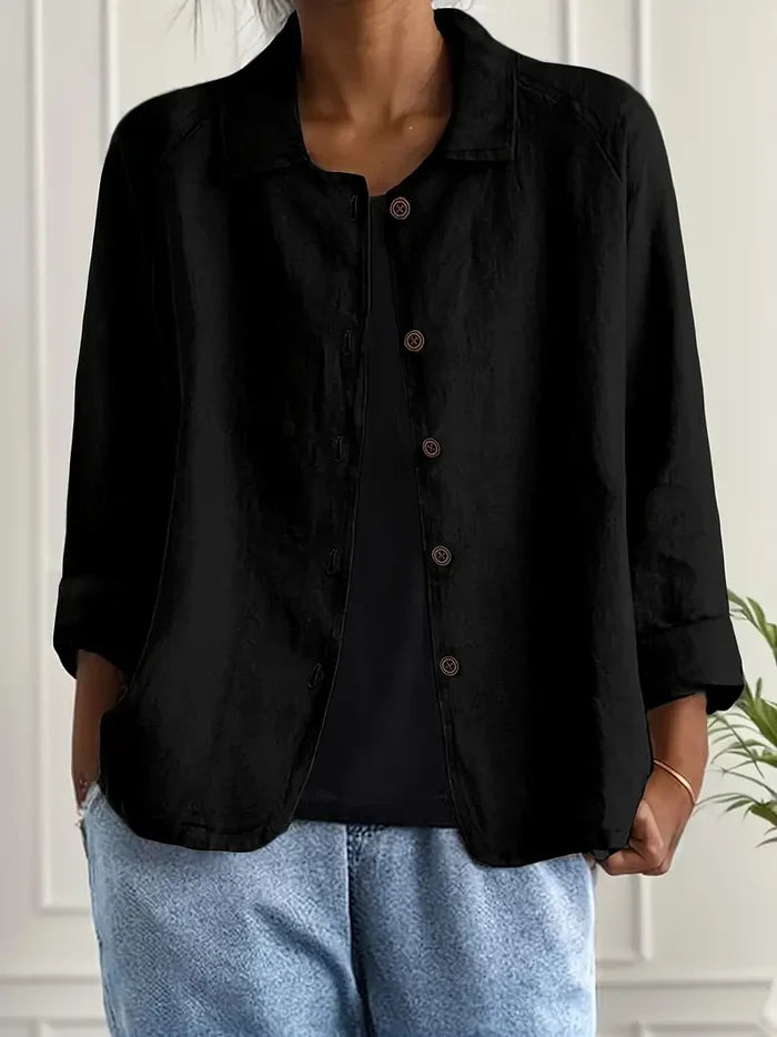 Brume Rosée — Veste boutonnée légère