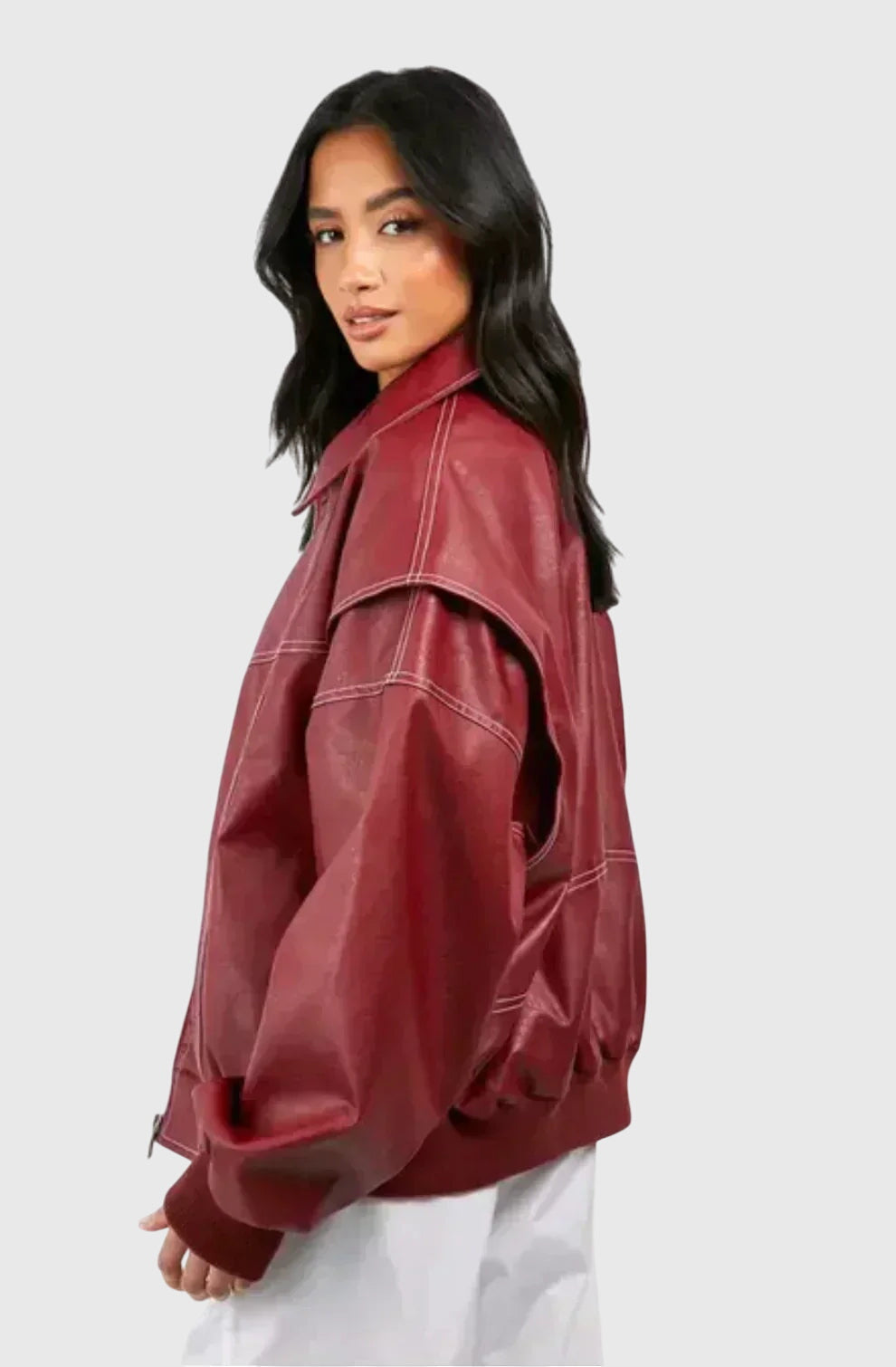 Sienna | Veste en Cuir Oversized