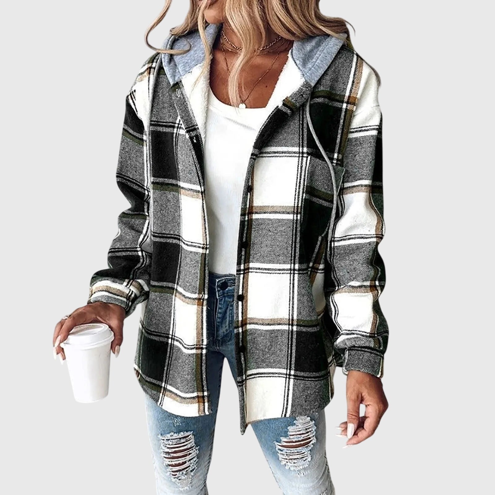Lina | Veste à Panneau de Boutons en Maille pour Femme