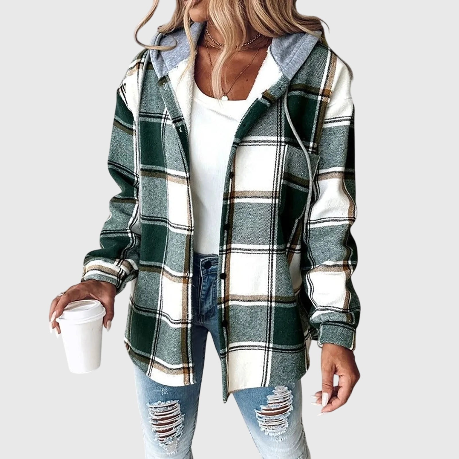 Lina | Veste à Panneau de Boutons en Maille pour Femme
