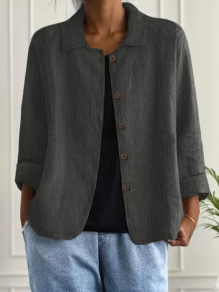 Brume Rosée — Veste boutonnée légère