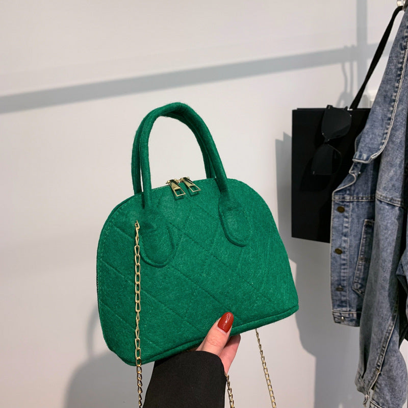 AMÉLISE SAC CHAÎNE EN FEUTRE