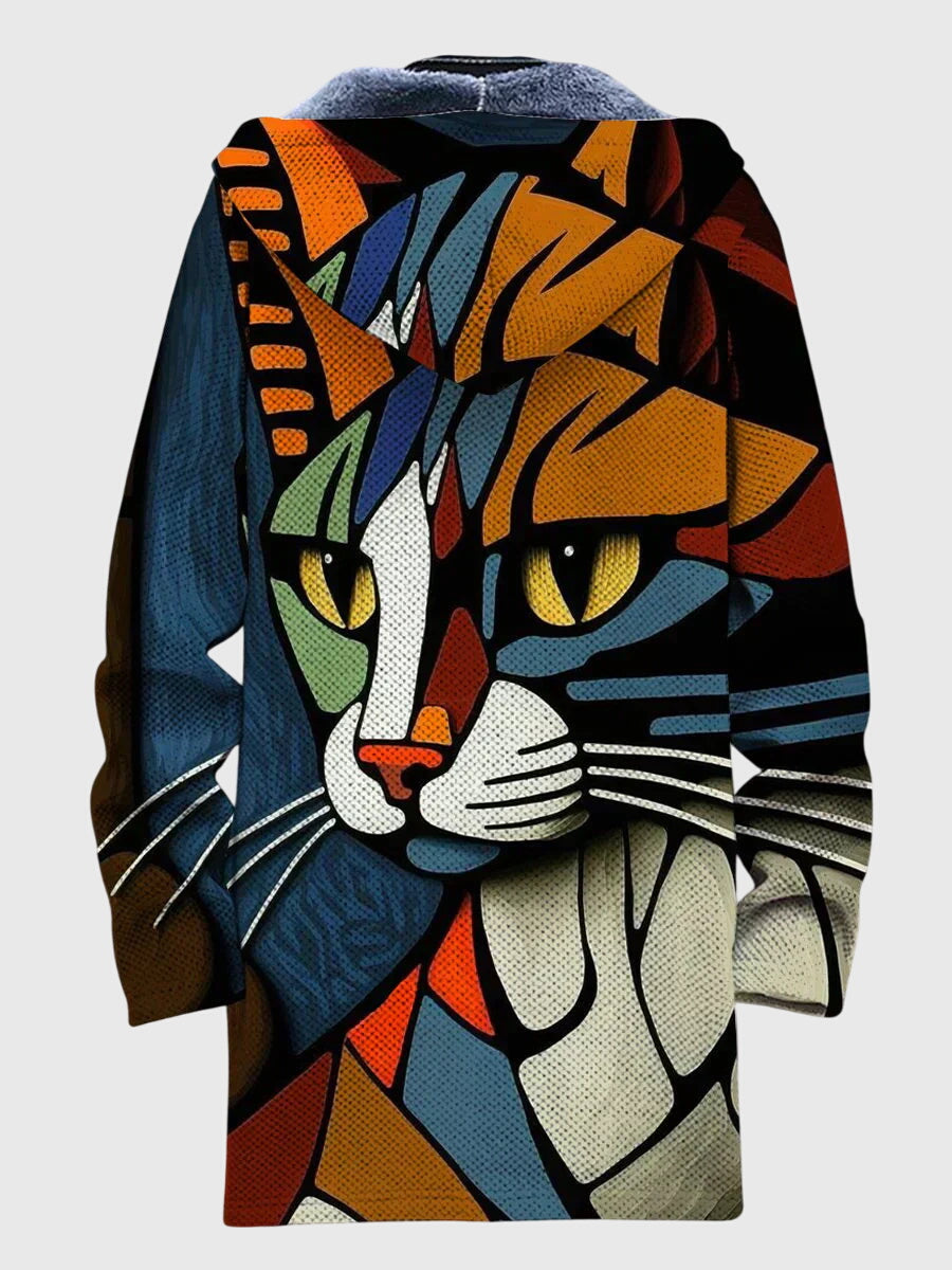 Zelina | Veste avec Imprimé Artistique