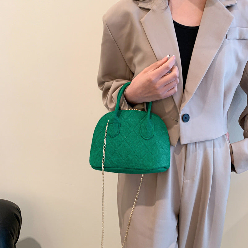 AMÉLISE SAC CHAÎNE EN FEUTRE