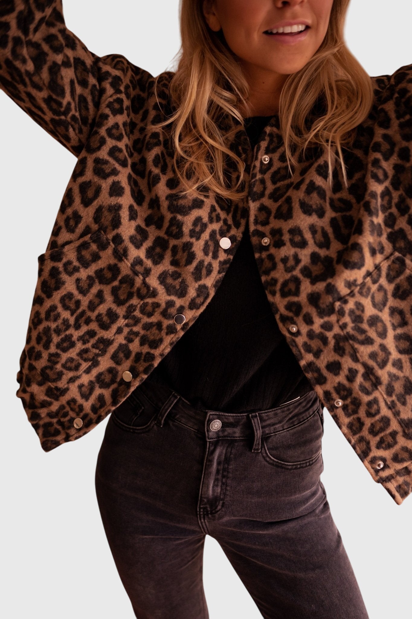 Clara | Veste Stylée Imprimé Léopard