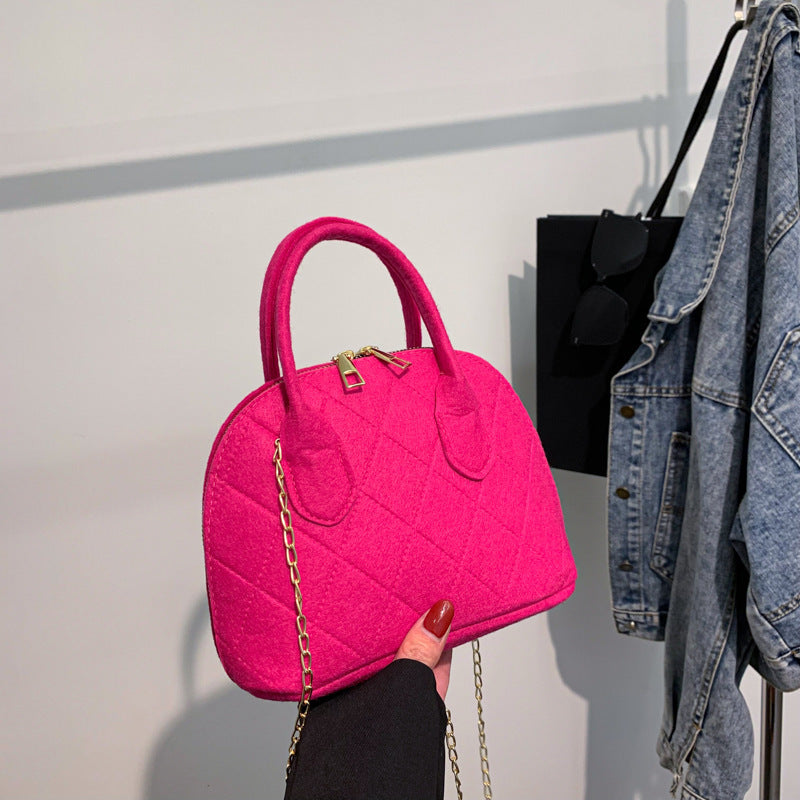 AMÉLISE SAC CHAÎNE EN FEUTRE
