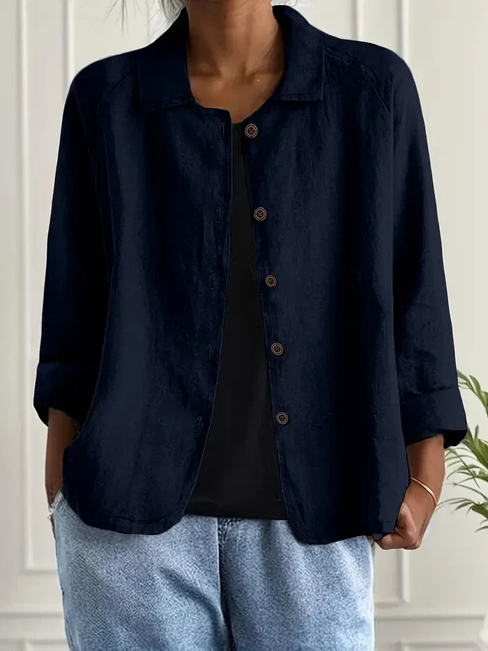 Brume Rosée — Veste boutonnée légère