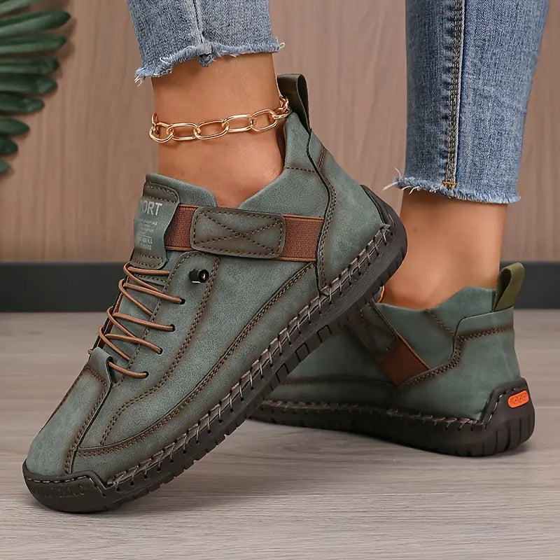 Essence®| Baskets Confort Orthopédique Vert foncé
